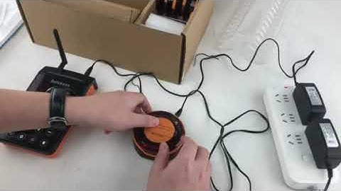 RETEKESS TD156 wireless paging queue calling system---Unboxing video