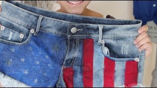DIY: American Flag Shorts (4th of July)