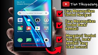 Cara Menampilkan Tombol Kembali Atau Navigasi Yang Tidak Muncul