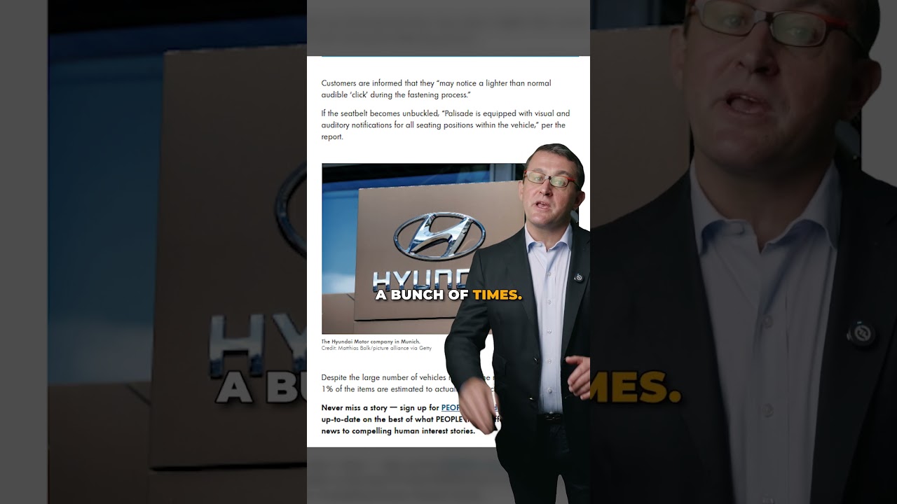 Hyundai has a MASSIVE Seat Belt Problem! 