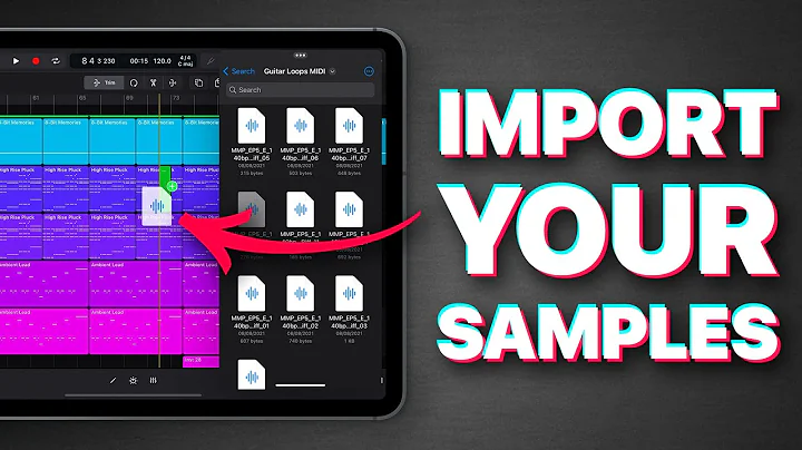Import Samples and MIDI // Logic Pro For iPad Tutorial