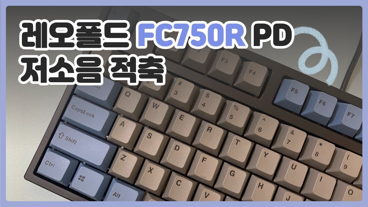 [ASMR] 레오폴드 FC750R PD 저소음 적축 타건