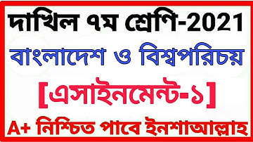 Class 7 Dakhil Bangladesh Global Studies Assignment Answer 2021 BGS assignment