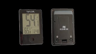Information Taylor Thermometer 1730 - Clock Adjustment Guide