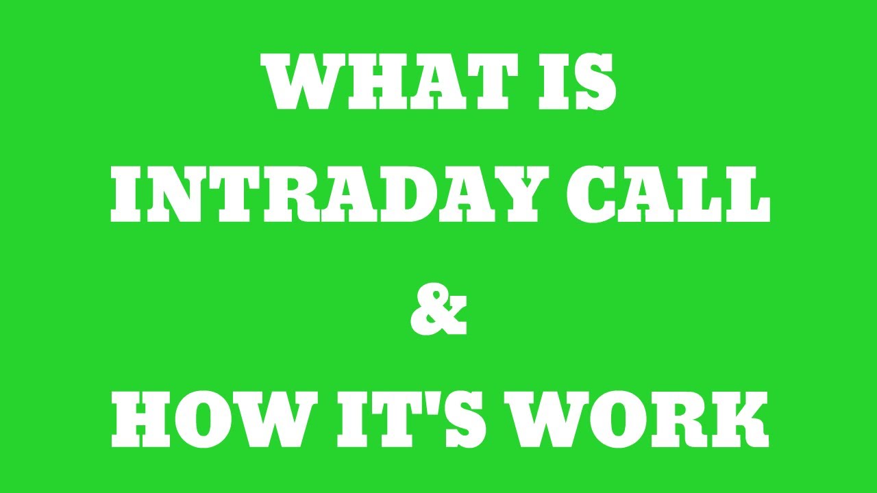 What is Intraday Call | How it's Work | How to book profit with