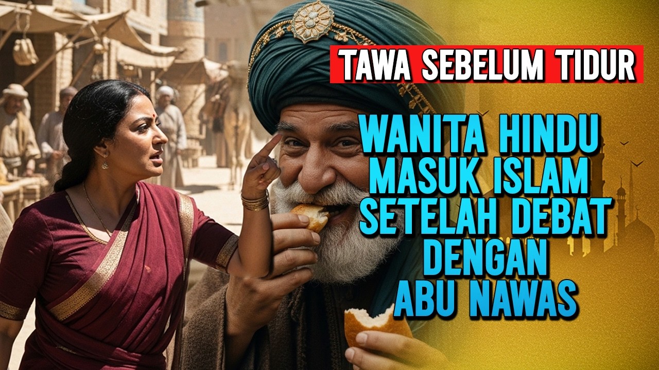 WANITA HINDU MASUK ISLAM SETELAH MENANTANG ABU NAWAS - KISAH LUCU PENGANTAR TIDUR