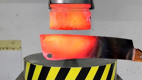EXPERIMENT Glowing 1000 degree HYDRAULIC PRESS 100 TON vs Glowing 1000 degree MEAT CHOPPER