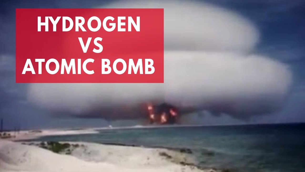 hydrogen bomb vs atomic bomb