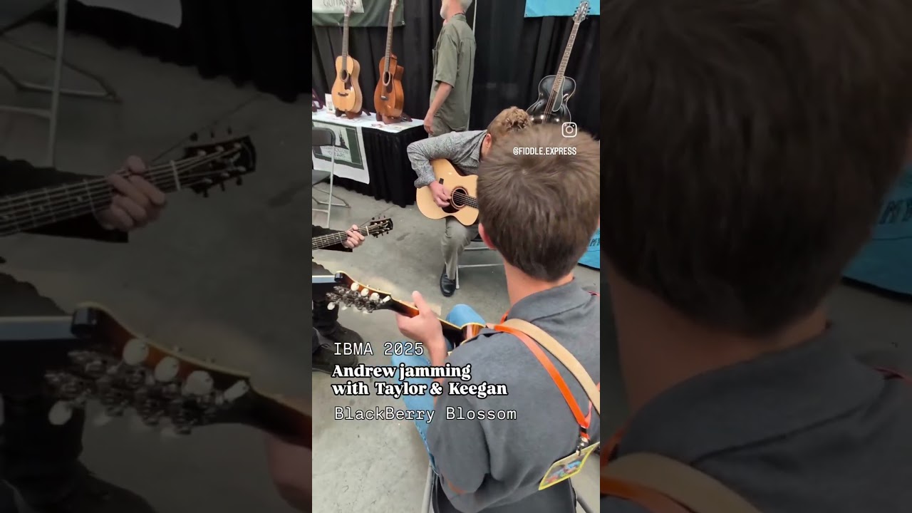 Andrew Beck jammin IBMA w Taylor Estes Watertowerband 