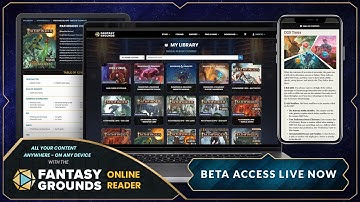 Fantasy Grounds Online Reader - The Beta Is Live