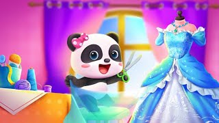 Baby Panda's Fashion Dress Up Game |Design & Learn How To Make Clothes |Babybus Game Video screenshot 1