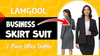 Lamgool Women’s Blazer Set 💼 | 2-Piece Business Skirt Suit screenshot 3