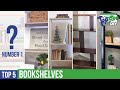 TOP 5 DIY Bookshelves! The best maker build videos for your next project!