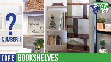 TOP 5 DIY Bookshelves! The best maker build videos for your next project!