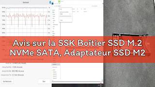Avis sur la SSK Boîtier SSD M.2 NVMe SATA, Adaptateur SSD M2 USB 3.2 Gen 2 (10 Gbit/s), Aluminum Dis