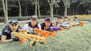 Nerf Guns War : Police Men Of SEAL TEAM Attack Mr.Dark Dangerous Criminal Group | Nerf War 2020