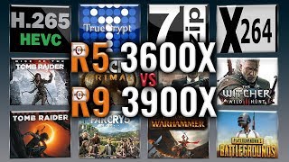 Ryzen 5 3600X Vs Ryzen 9 3900X Benchmarks Test Review Comparison Gaming 13 Tests