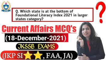 JKP SI⭐⭐ || Current Affairs MCQ