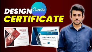 HOW TO MAKE A CERTIFICATE in CANVA | CERTIFICATE DESIGN inCANVA TUTORIAL in HINDI / URDU screenshot 1