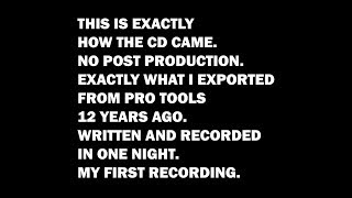 My Very First Recording