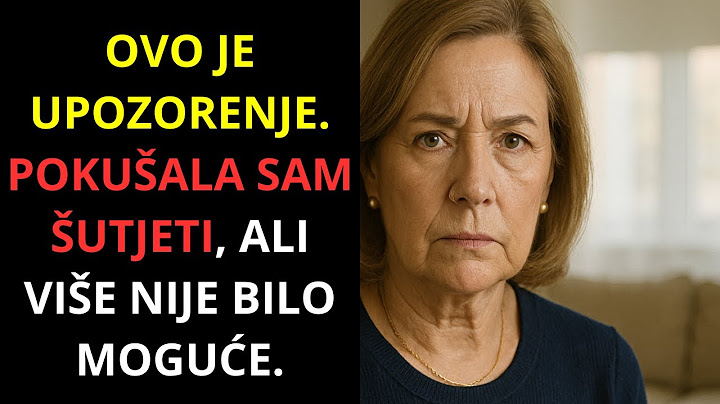 Ovo je upozorenje. Pokušala sam šutjeti, ali više nije bilo moguće.