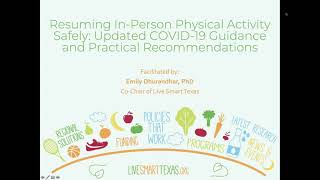 Resuming In-Person Physical Activity Safely  Updated COVID-19 Guidance and Practical Recommendations