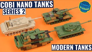 COBI Modern Nano Tanks 1:72 Incl K2 Black Panther - SERIES 2 (Speed Build Review + Scale Comparison)