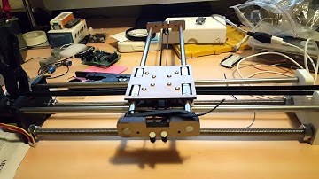 AxiDraw clone first steps.  More details  http://www.instructables.com/id/4xiDraw/﻿