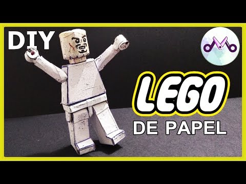 Como Fazer Boneco Lego Articulado Toy Maker Diy Youtube - boneco do roblox de papel