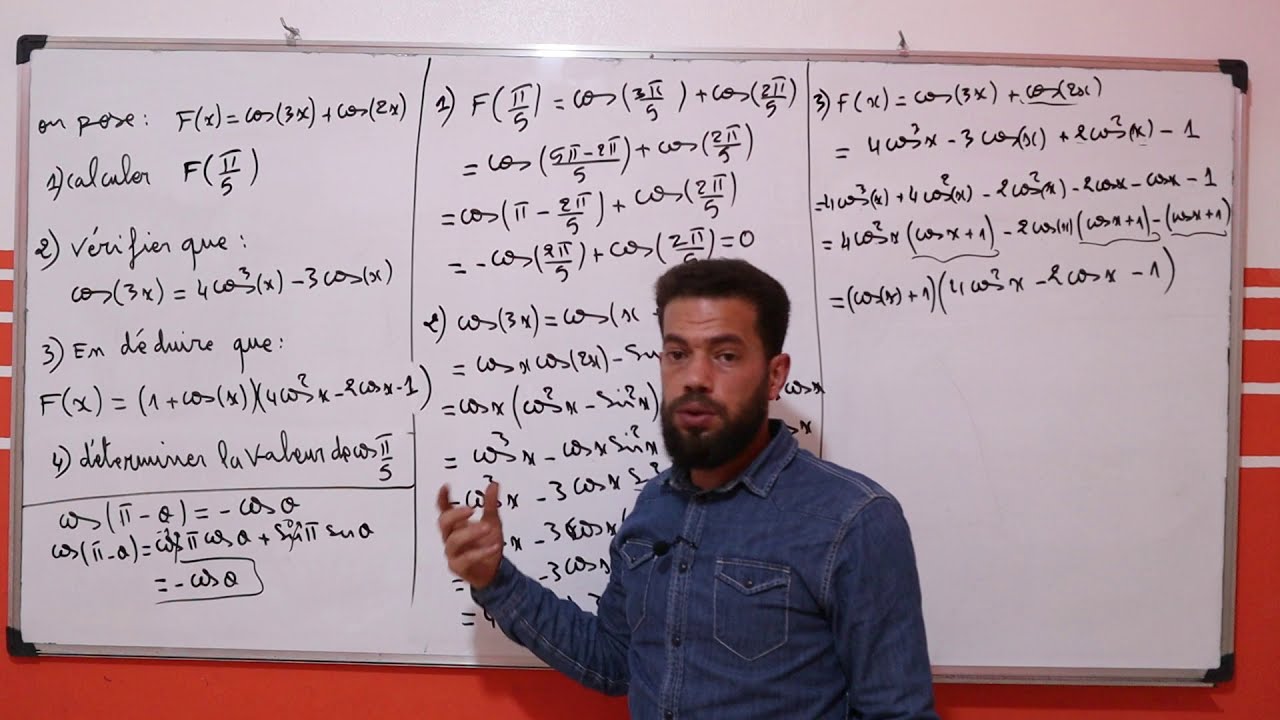 exercice trigonométrie corrigé 04