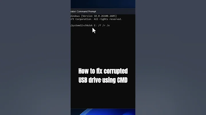 How to Fix Corrupted USB Drive in Seconds Using CMD (Simple Trick!)