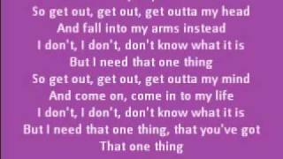 One Direction - One Thing (lyrics)