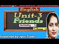 Bridge Course Solution || UNIT -3|| Friends|| Activity -4.|| Class -9th ll English
