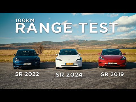 Which Tesla Model 3 is the Most Efficient? 100km Range Test
