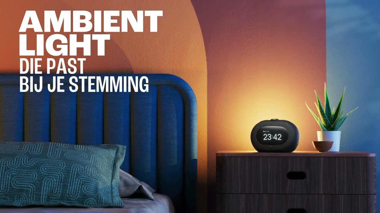 JBL Horizon 3 Bluetooth Speaker Alarm Clock Ambient Light Usb-C Black