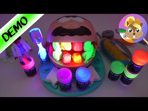 PLAY DOH DR DANTACHIKITSAK NEON KE CHAMKILE DAANTO KE SAATH - Playmobil dantachikitsak hume practice