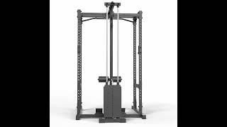 Für Niedrige Raumhöhen - Atx Power Rack 510 Komplettstation Mit Latzugstation 100 Kg Steckgewichte