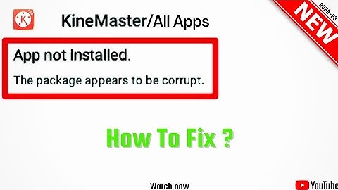 Kinemaster App Not Installed Problem 2022. How To Solve App Not Installed Problem. FIXED✔️