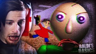 HOW IS THIS GAME SO SCARY || Baldi's Basics (Creepy Horror Game)