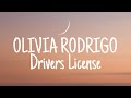 Olivia rodrigodrivers license lyrics