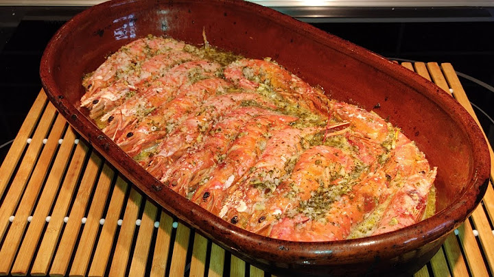 Gambones al horno. ¡¡Aperitivos de Navidad!!. Rápido y riquísimo.