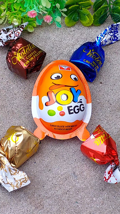 colorful 🎊joyegg surprise unboxing with chocolate🍫 fill candy today🍬😍 #shorts#joyegg#chocolate