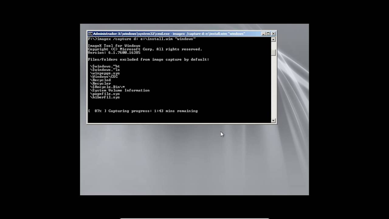 Capturar Imagem Do Windows Com Imagex YouTube