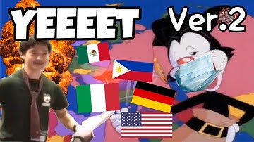 Yakko’s world but countries with over 1000 coronavirus cases get yeeted out of the window V.2