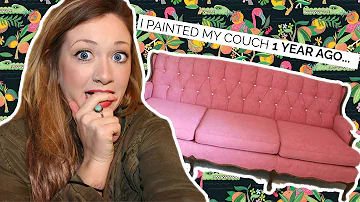 DON'T PAINT YOUR COUCH UNTIL YOU WATCH THIS! WHAT YOU NEED TO KNOW  | Laci Jane