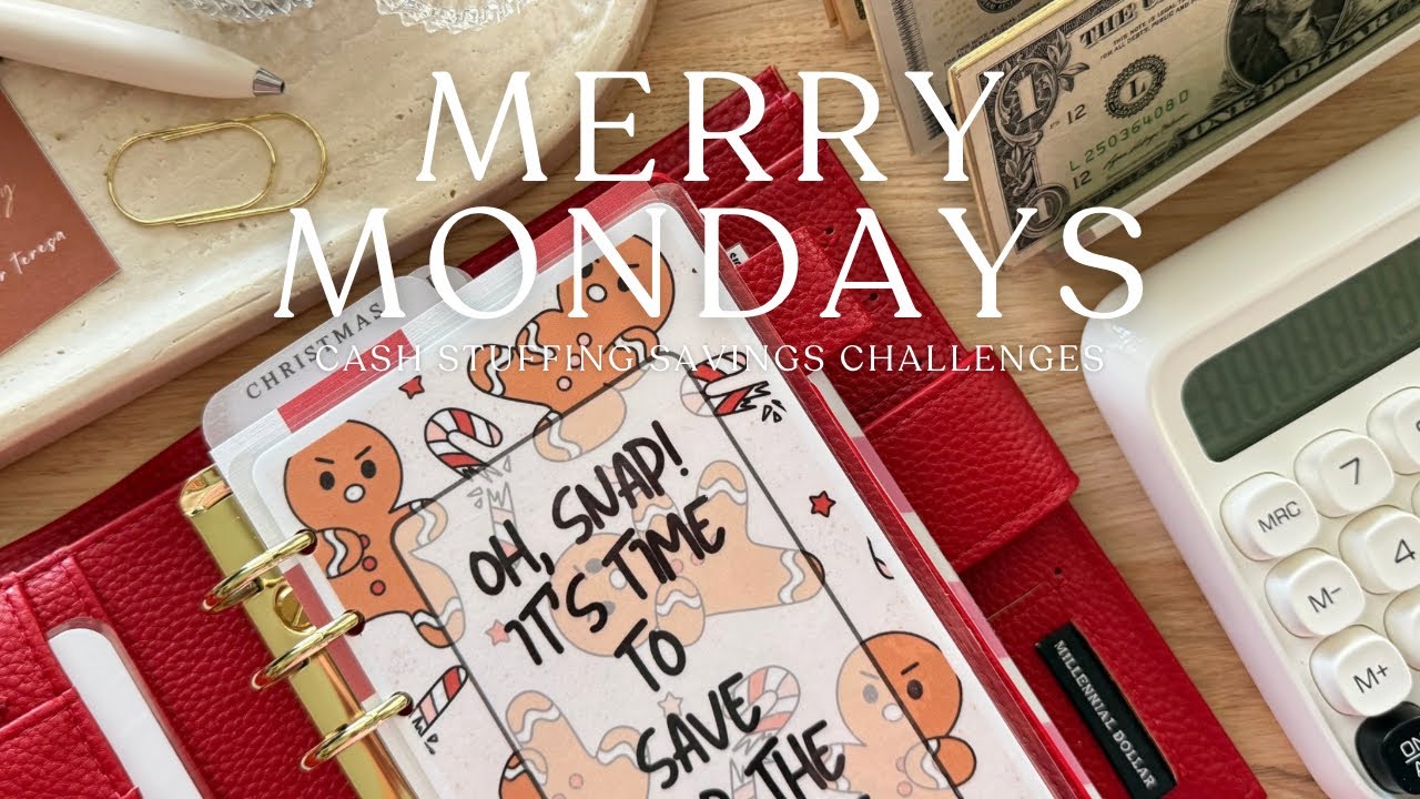Счастливых понедельников | Денежный конверт, наполняющий мою рождественскую папку