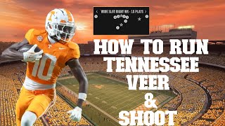 How To Run Tennessee's Veer And Shoot Playbook - Full Audible Setup And Play Breakdown!