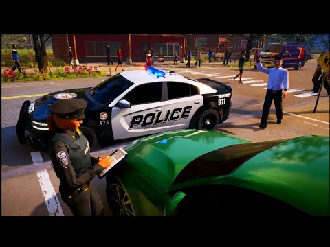 playing police car
