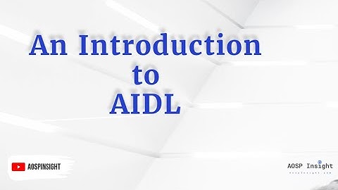 An Introduction to AIDL in Android (AOSP), AIDL tutorial