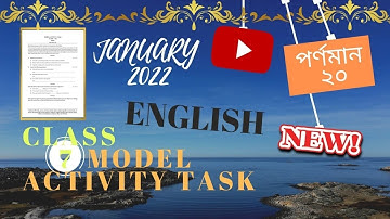 Part (I) class 7 English model activity task January 2022